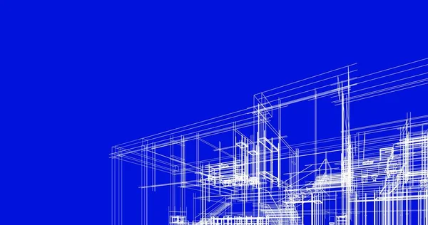 Abstrakcyjny Projekt Tapety Architektonicznej Cyfrowe Tło Koncepcyjne — Zdjęcie stockowe