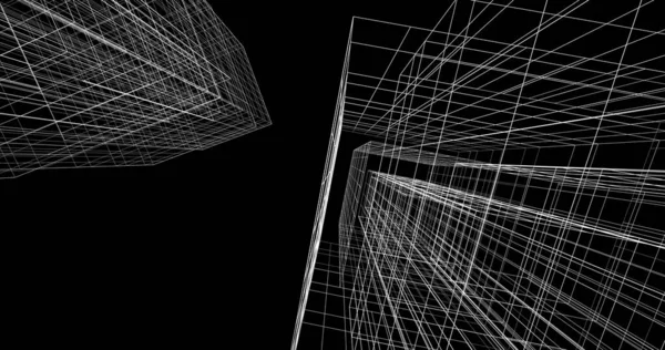 Абстрактный Архитектурный Дизайн Обоев Цифровой Концепт Фон — стоковое фото