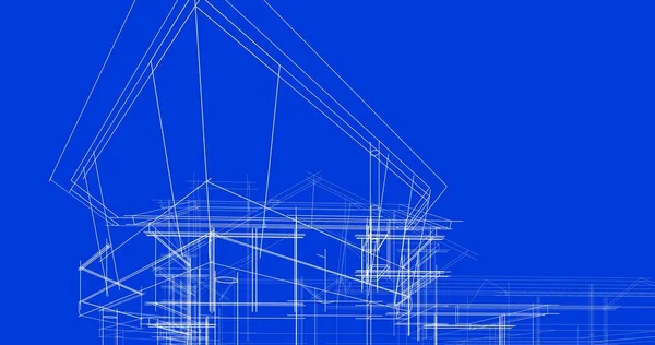 Абстрактный Архитектурный Дизайн Обоев Цифровой Концепт Фон — стоковое фото