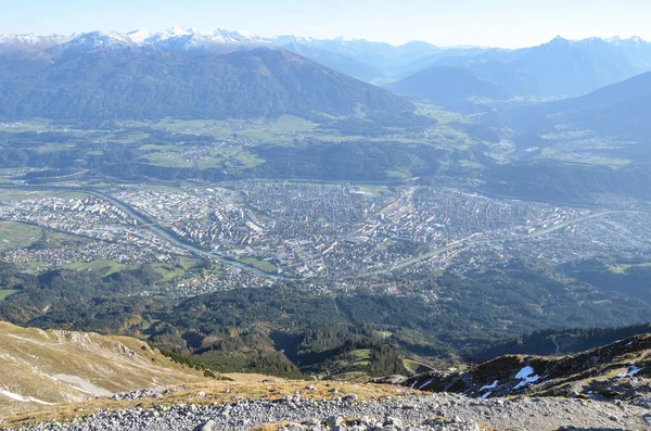 Vista Panorâmica Das Montanhas Fundo Natureza — Fotografia de Stock