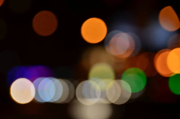 Blurred Abstract Lights Background City Night — Stock Photo, Image