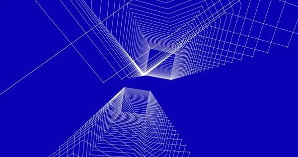 Mimari sanat konseptinde soyut çizgiler, minimum geometrik şekiller. 