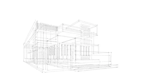 Архітектурна Будівля Ілюстрація Фоні — стокове фото