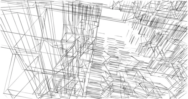 Abstrakcyjny Projekt Tapety Architektonicznej Cyfrowe Tło Koncepcyjne — Zdjęcie stockowe