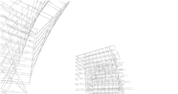 Abstrakcyjny Projekt Tapety Architektonicznej Cyfrowe Tło Koncepcyjne — Zdjęcie stockowe