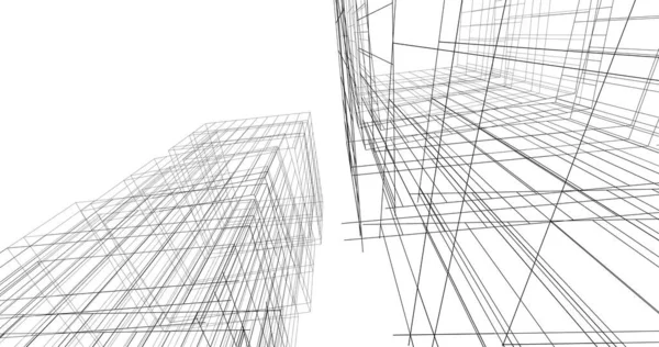 Абстрактный Архитектурный Дизайн Обоев Цифровой Концепт Фон — стоковое фото