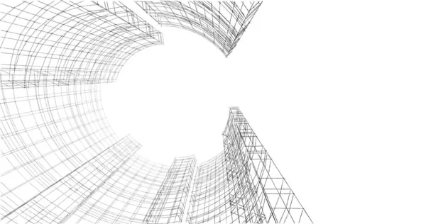 Абстрактный Архитектурный Дизайн Обоев Цифровой Концепт Фон — стоковое фото