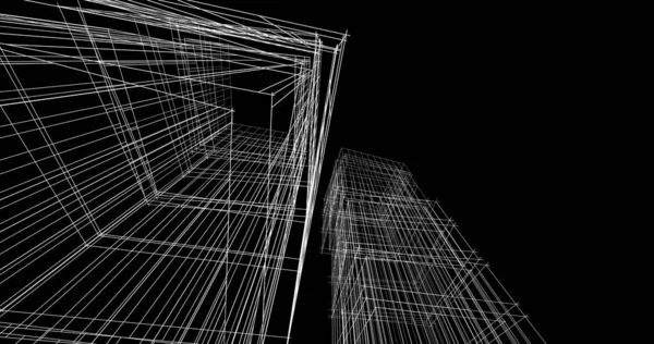 Абстрактный Архитектурный Дизайн Обоев Цифровой Концепт Фон — стоковое фото