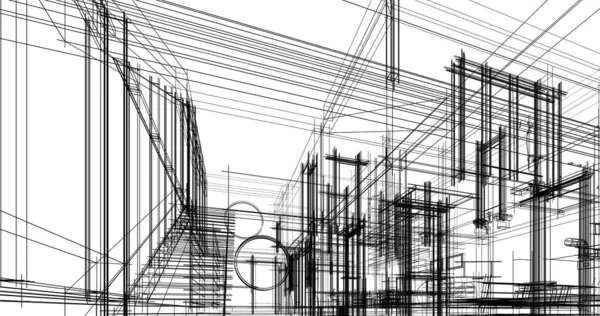 soyut mimari duvar kağıdı tasarımı, dijital konsept arkaplan