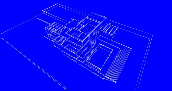 Абстрактный Архитектурный Дизайн Обоев Цифровой Концепт Фон — стоковое фото