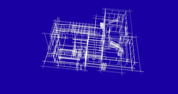 Disegno Astratto Carta Parati Architettonica Sfondo Concetto Digitale — Foto Stock