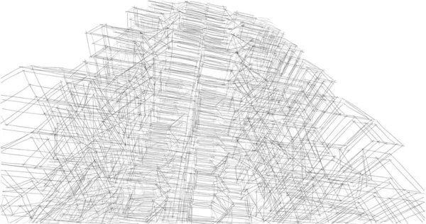 Абстрактный Архитектурный Дизайн Обоев Цифровой Концепт Фон — стоковое фото