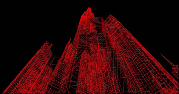 Геометрические Архитектурные Формы Зданий — стоковое фото