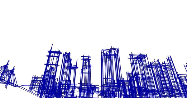 Абстрактный Архитектурный Дизайн Обоев Цифровой Концепт Фон — стоковое фото