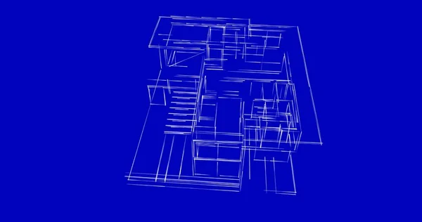 Abstrakcyjny Projekt Tapety Architektonicznej Cyfrowe Tło Koncepcyjne — Zdjęcie stockowe