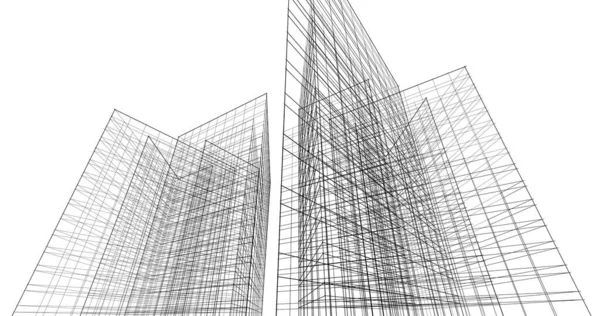Абстрактный Архитектурный Дизайн Обоев Цифровой Концепт Фон — стоковое фото