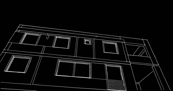 Geometriai Építészeti Épületek Kialakítása — Stock Fotó