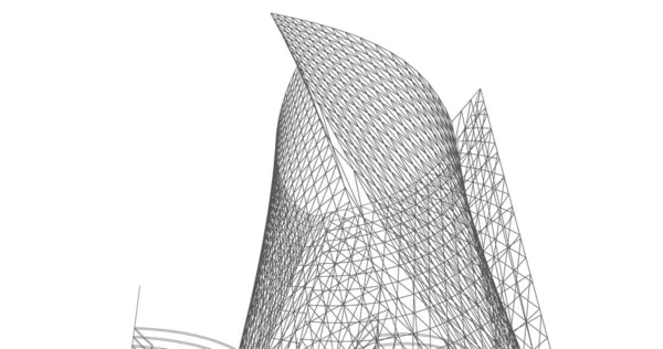 Абстрактный Архитектурный Дизайн Обоев Цифровой Концепт Фон — стоковое фото