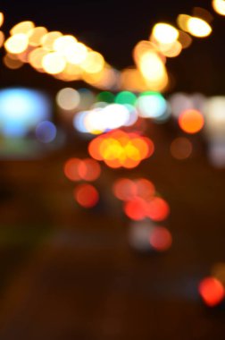 Bulanık şehir. Renkli soyut arkaplan