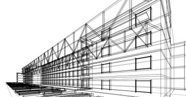 soyut mimari duvar kağıdı tasarımı, dijital konsept arkaplan