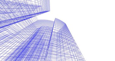 soyut mimari duvar kağıdı tasarımı, dijital konsept arkaplan