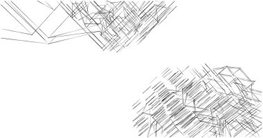 soyut mimari duvar kağıdı tasarımı, dijital konsept arkaplan