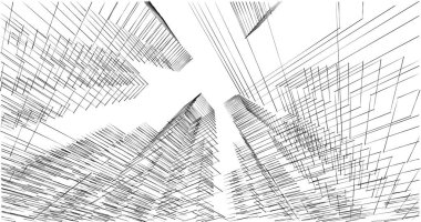 soyut mimari duvar kağıdı tasarımı, dijital konsept arkaplan