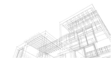 soyut mimari duvar kağıdı tasarımı, dijital konsept arkaplan