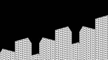 soyut mimari duvar kağıdı tasarımı, dijital konsept arkaplan