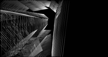 soyut mimari duvar kağıdı tasarımı, dijital konsept arkaplan