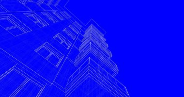 soyut mimari duvar kağıdı tasarımı, dijital konsept arkaplan