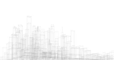 soyut mimari duvar kağıdı tasarımı, dijital konsept arkaplan