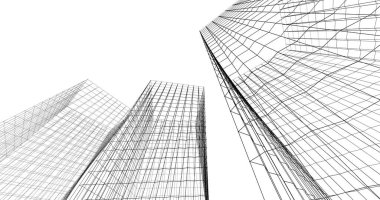 soyut mimari duvar kağıdı tasarımı, dijital konsept arkaplan