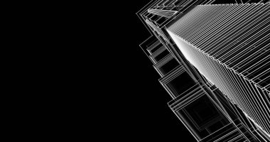 soyut mimari duvar kağıdı tasarımı, dijital konsept arkaplan