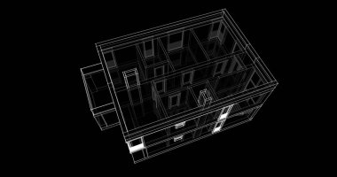 soyut mimari duvar kağıdı tasarımı, dijital konsept arkaplan