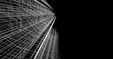 soyut mimari duvar kağıdı tasarımı, dijital konsept arkaplan