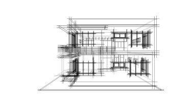 soyut mimari duvar kağıdı tasarımı, dijital konsept arkaplan
