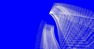 soyut mimari duvar kağıdı tasarımı, dijital konsept arkaplan