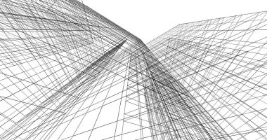 soyut mimari duvar kağıdı tasarımı, dijital konsept arkaplan