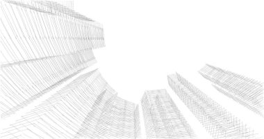 soyut mimari duvar kağıdı tasarımı, dijital konsept arkaplan