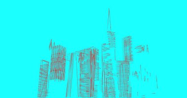 soyut mimari duvar kağıdı tasarımı, dijital konsept arkaplan