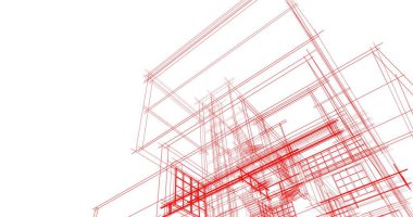 soyut mimari duvar kağıdı tasarımı, dijital konsept arkaplan