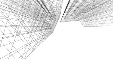 soyut mimari duvar kağıdı tasarımı, dijital konsept arkaplan