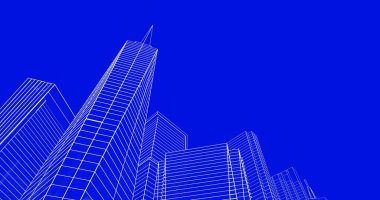 soyut mimari duvar kağıdı tasarımı, dijital konsept arkaplan