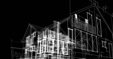 minimal geometrik şekiller, mimari çizgiler