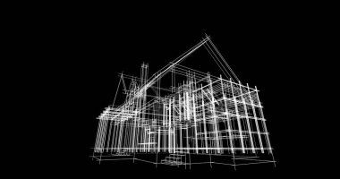 minimal geometrik şekiller, mimari çizgiler