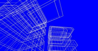 soyut mimari duvar kağıdı tasarımı, dijital konsept arkaplan