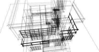 soyut mimari duvar kağıdı tasarımı, dijital konsept arkaplan