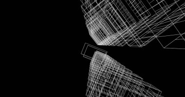 soyut mimari duvar kağıdı tasarımı, dijital konsept arkaplan