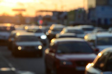 Bulanık şehir manzarası, soyut arkaplan 